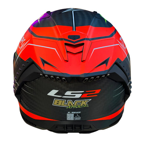 CASCO CERRADO LS2 THUNDER ATTACK RED